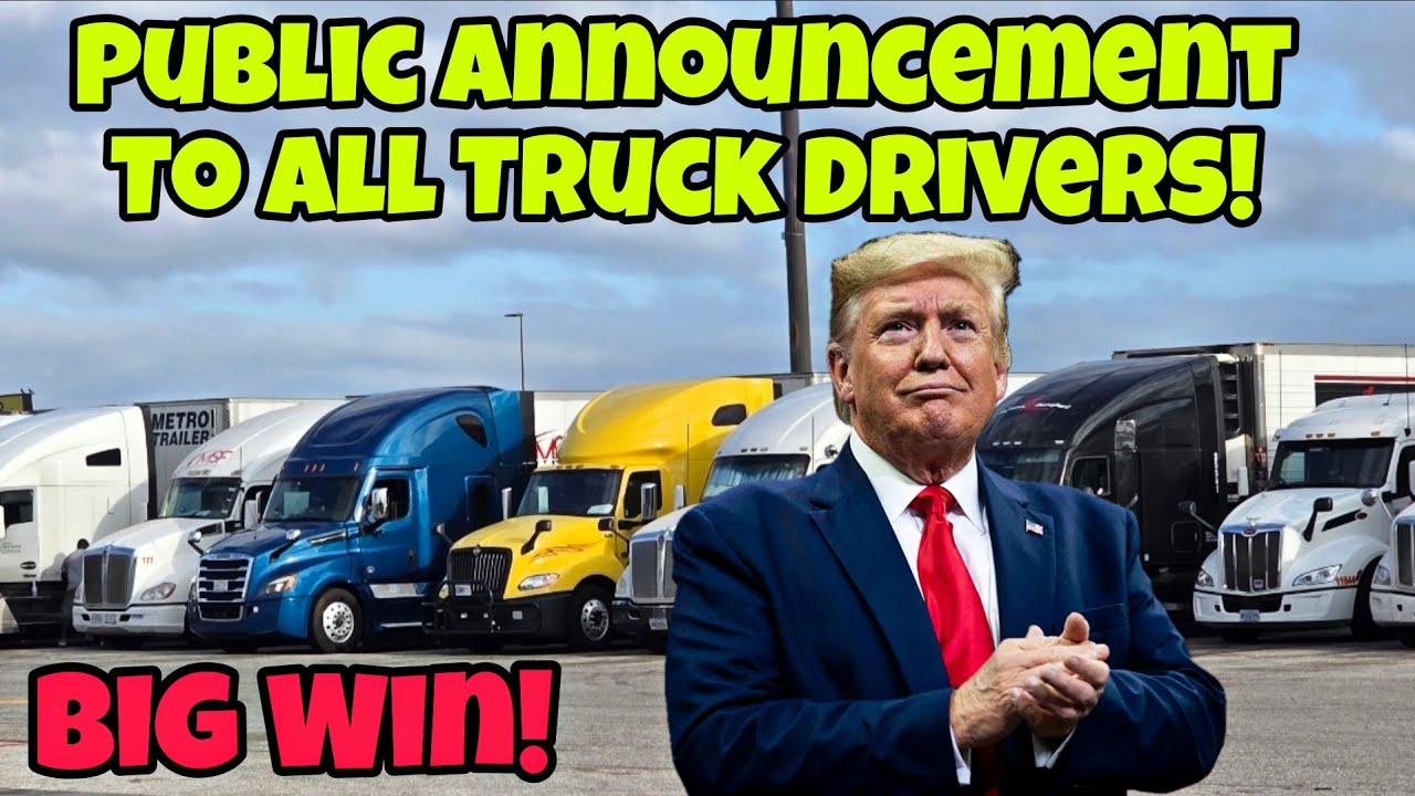 Big Win! Public Announcement To All Truck Drivers In America!!! Great Job Everyone