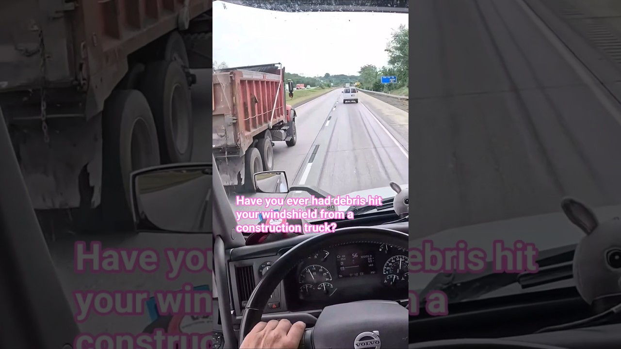 4K POV Truck Driving USA | Passing a Heavy Dump Truck on the Highway #shorts