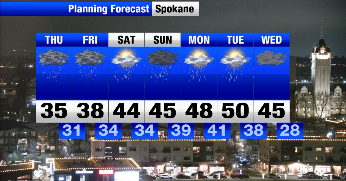 A variety of precipitation types expected as Inland Northwest showers return | Weather