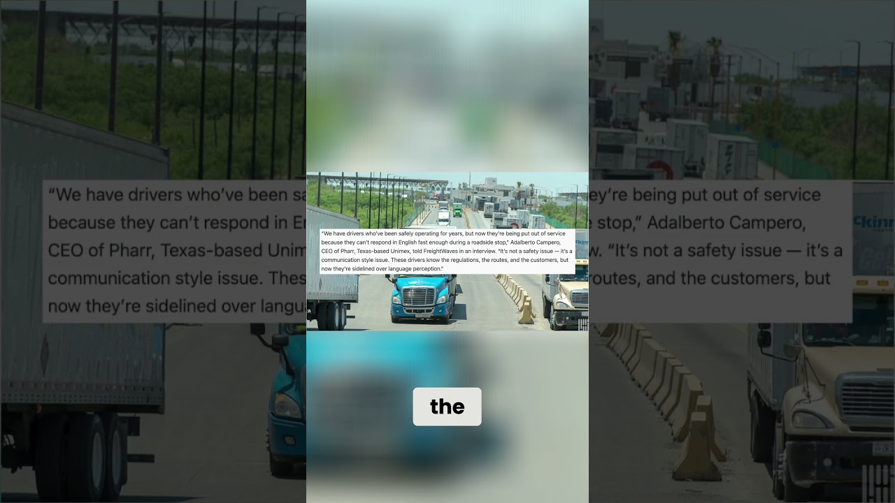 7,000 Truckers Sidelined Over ELP Enforcement