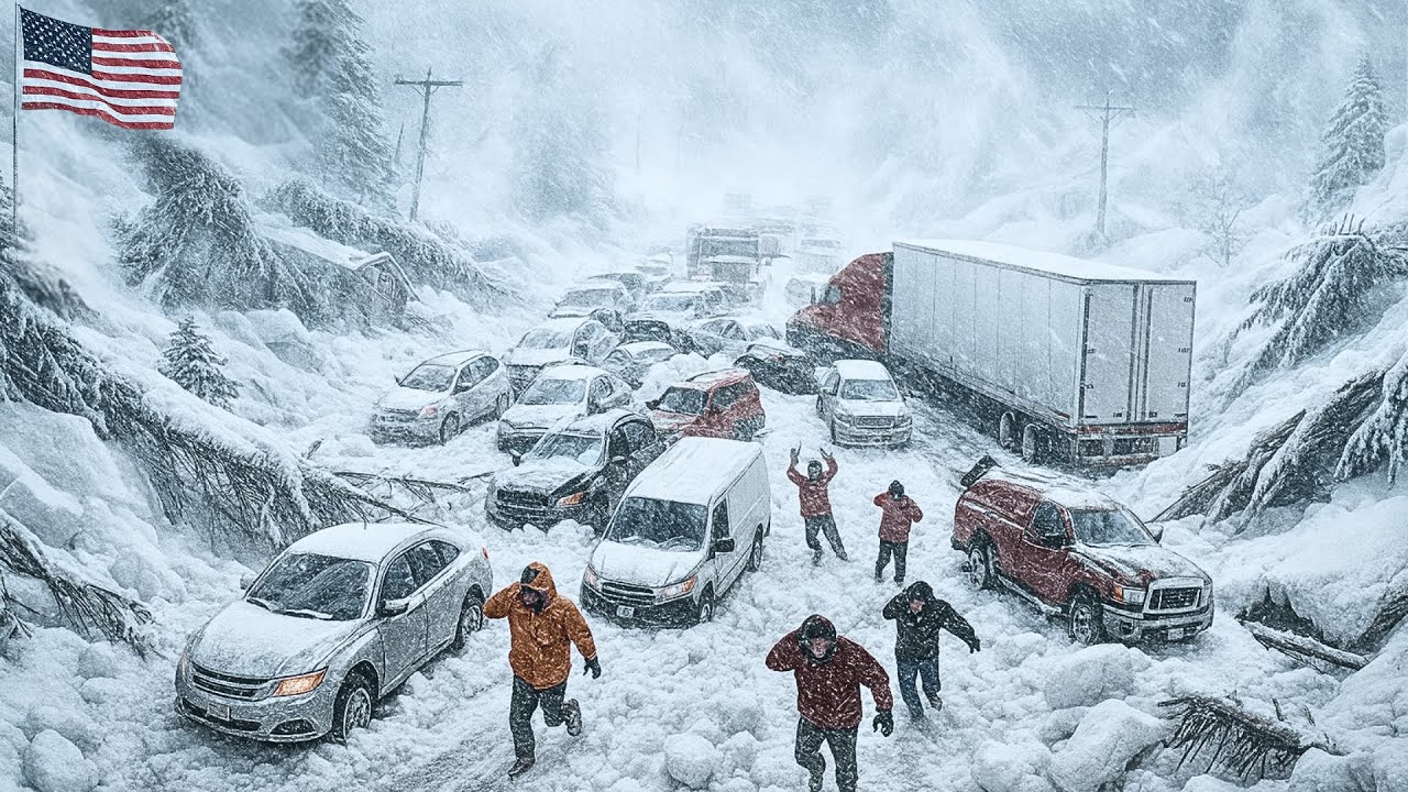 CHAOS in Indiana! Massive 45-Car Pileup Shuts Down Interstate 70 — Roads Frozen, Traffic Paralyzed