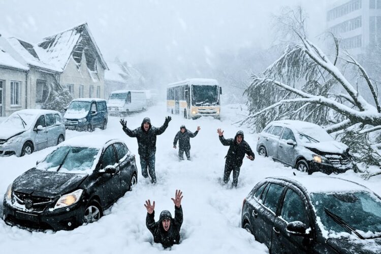 CHAOS on I-70 Indiana! Blinding Snowstorm Causes 45-Car Pileup — Emergency Crews Overwhelmed