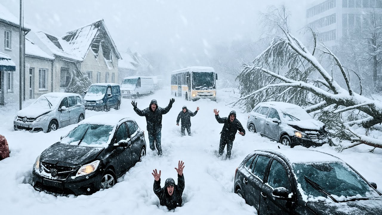 CHAOS on I-70 Indiana! Blinding Snowstorm Causes 45-Car Pileup — Emergency Crews Overwhelmed