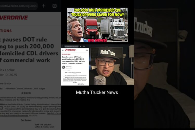 Court Pauses DOT Rule Seeking To Push 200,000 Non-Domiciled CDL Truck Drivers Out Of America!