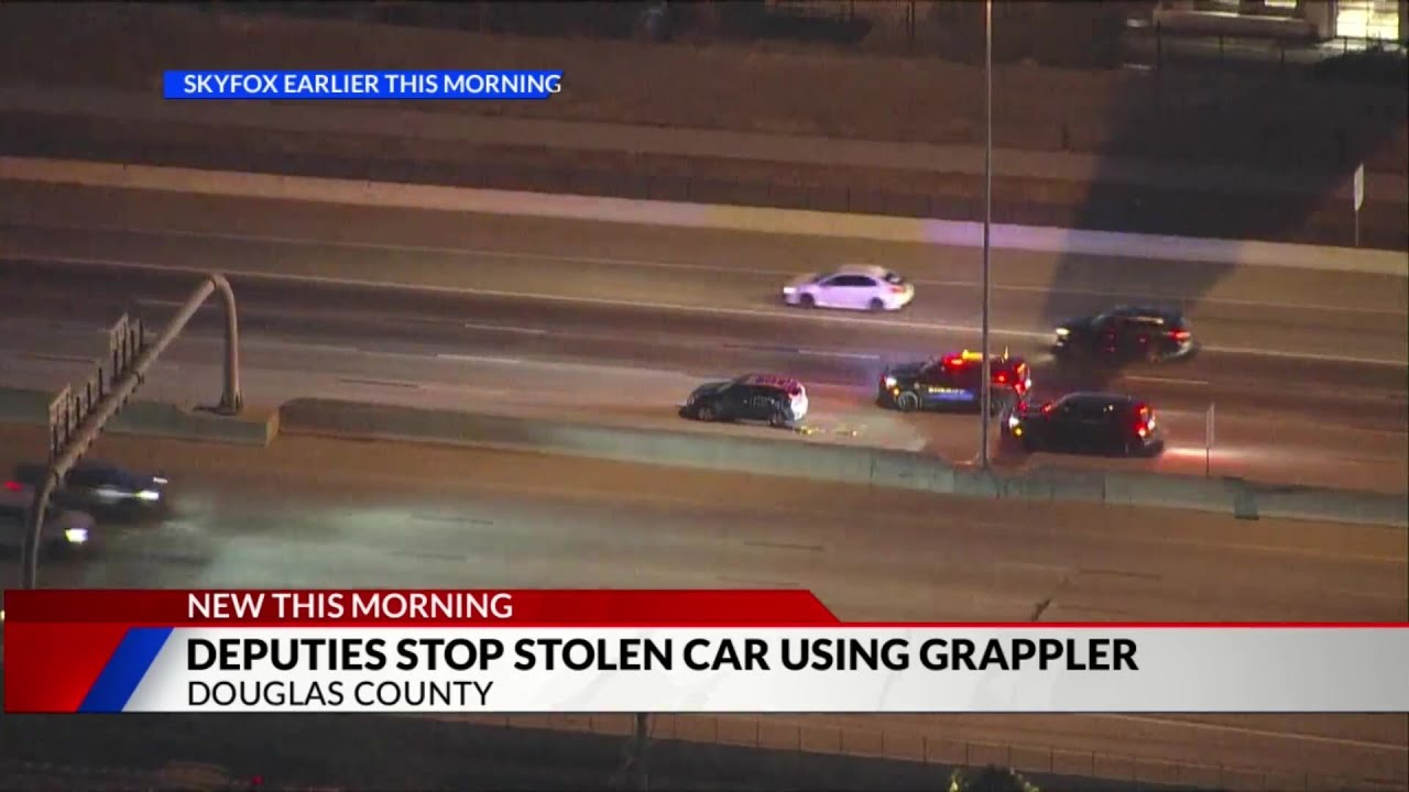 Deputies use grappler to stop stolen vehicle on I-25