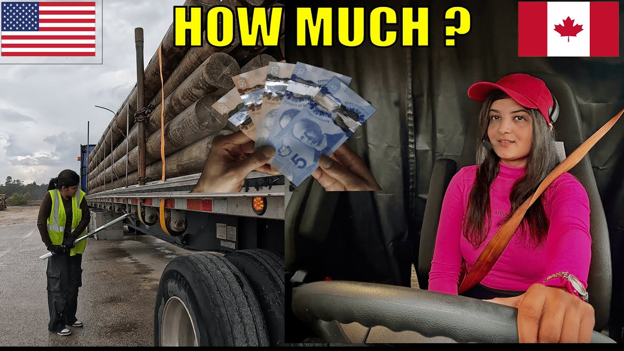 HOW MUCH I MADE IN A DAY AS A TRUCKER GIRL?  💵 🚛 💥 SHOCKING!