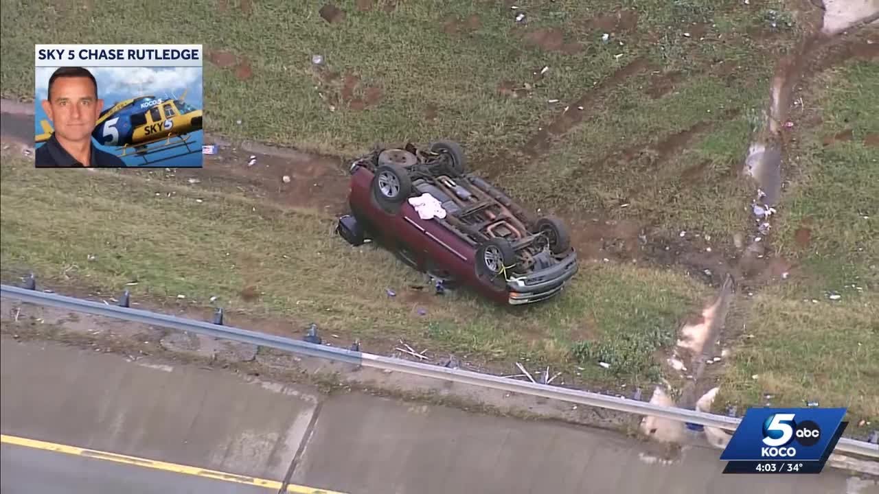 Icy roads cause crashes and traffic backups across OKC metro on Monday