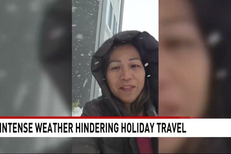 Intense weather hindering holiday travel