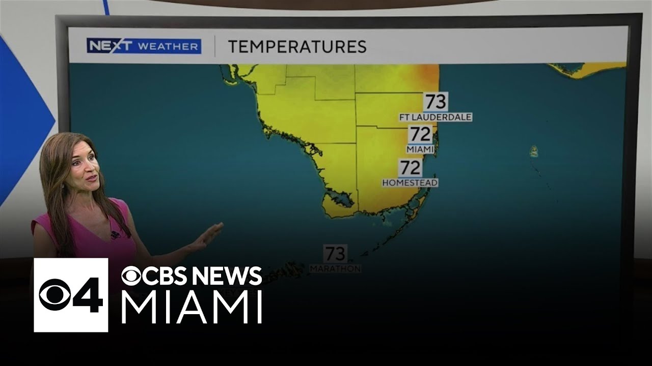 Isolated showers, breezy conditions expected in South Florida Monday