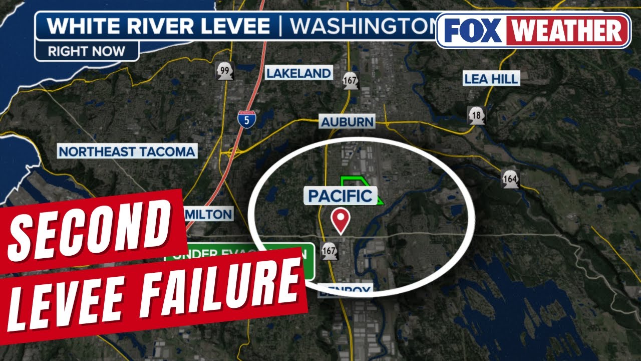 Second Levee Failure In Washington, As Latest Atmospheric River Slams State After Historic Flooding