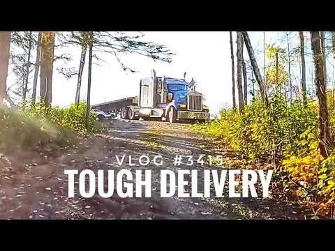 TOUGH DELIVERY | My Trucking Life | Vlog #3415