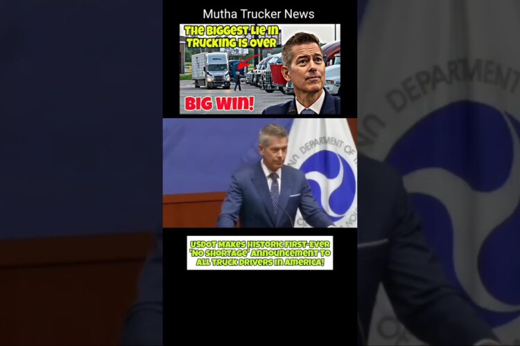 USDOT Makes Historic First-Ever ‘NO Shortage’ Announcement To All Truck Drivers In America!