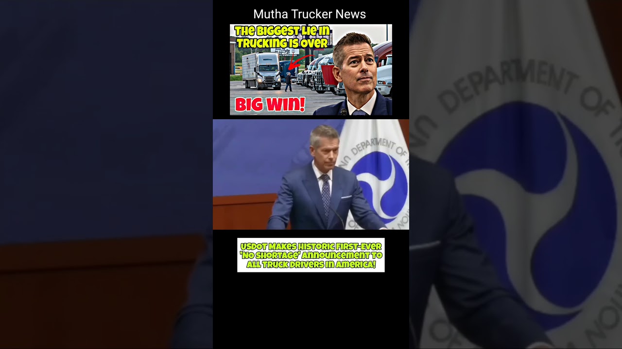 USDOT Makes Historic First-Ever ‘NO Shortage’ Announcement To All Truck Drivers In America!