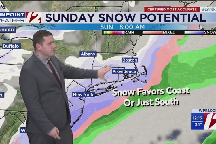 WPRI 12 Weather Forecast 12/11/25: Cold, Gusty Next Few Days; Tracking Weekend Snow