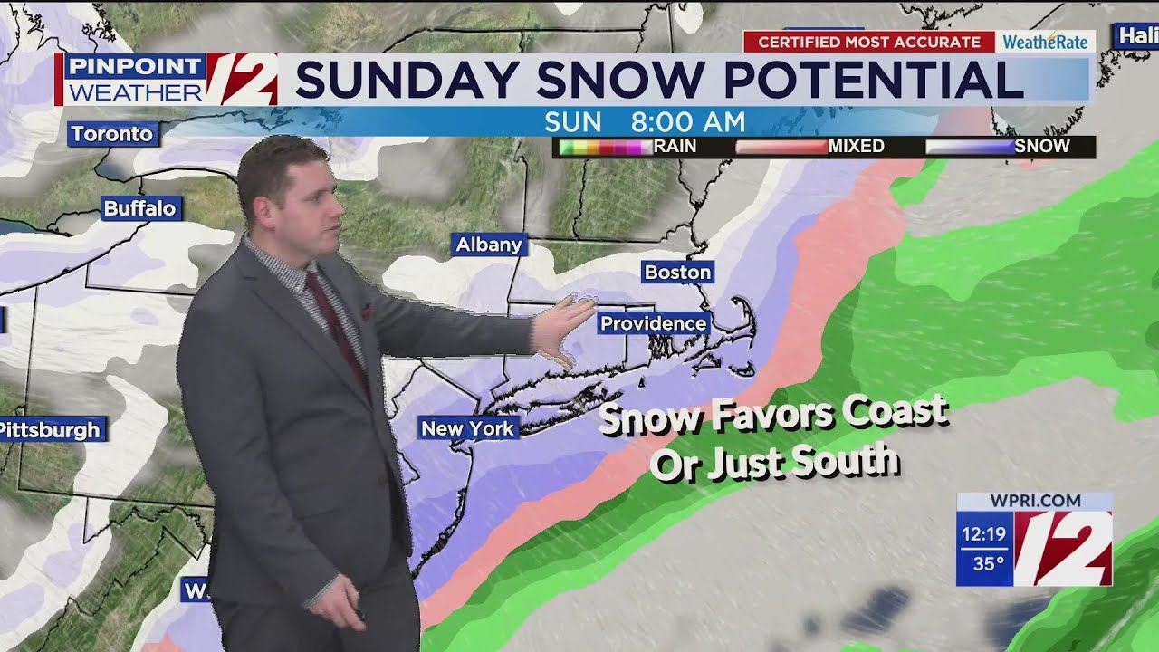WPRI 12 Weather Forecast 12/11/25: Cold, Gusty Next Few Days; Tracking Weekend Snow