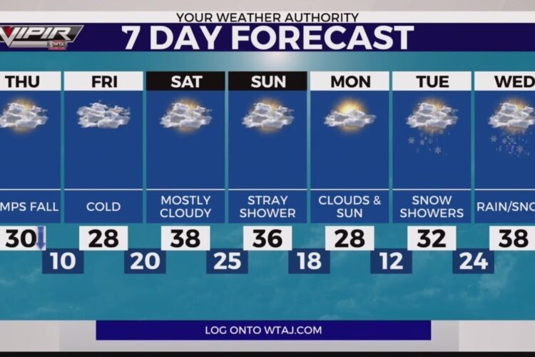 Weather forecast on Dec. 4, 2025 (Noon)