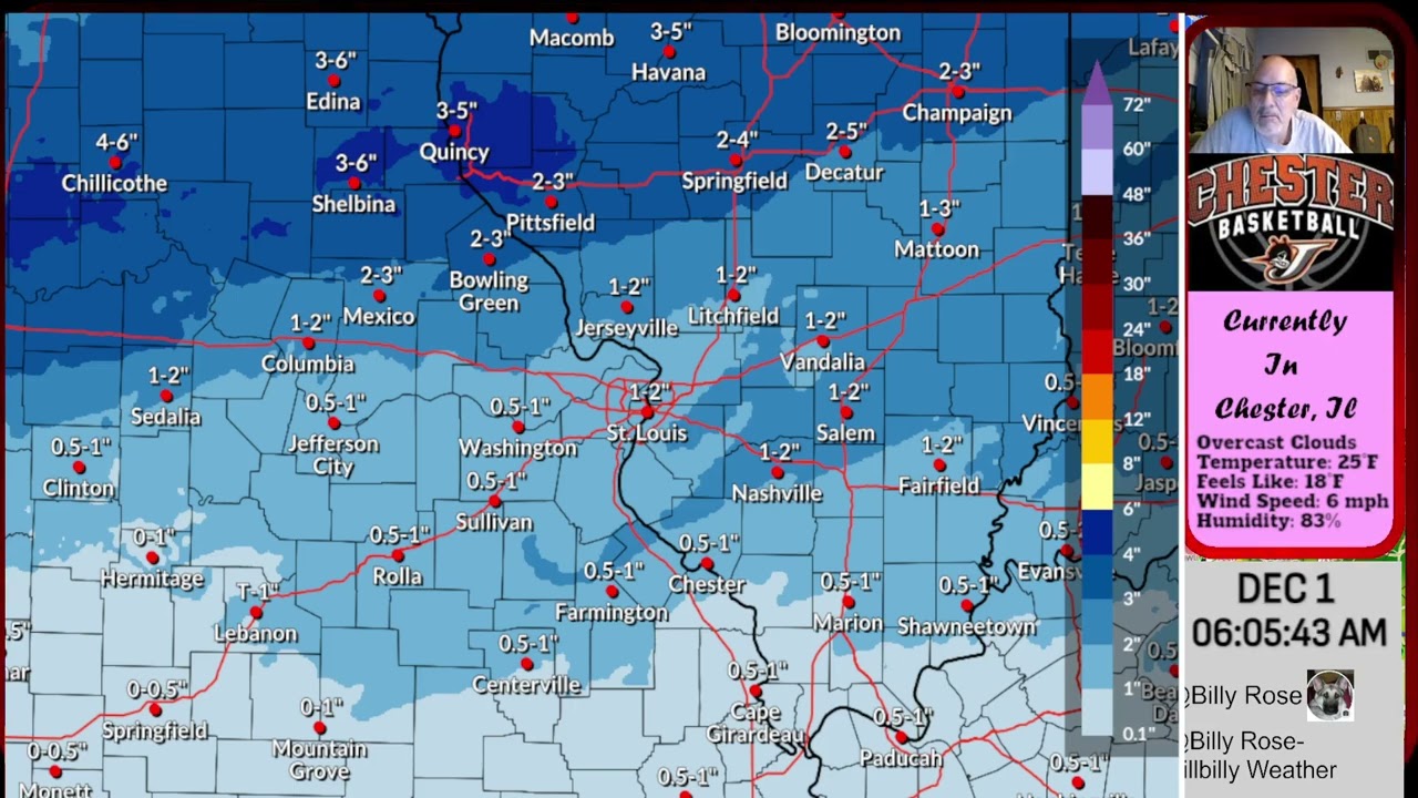 Winter Weather Update 6AM 12/1/25