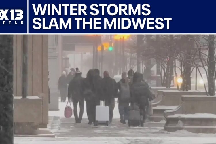 Winter storm dumps heavy snow across Midwest, causing major travel delays
