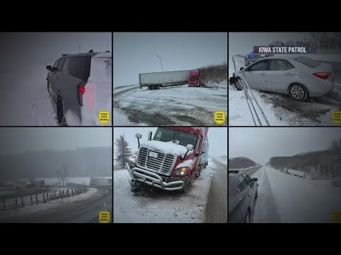 Winter storms bring snow, freezing rain and cold as Thanksgiving travelers journey home